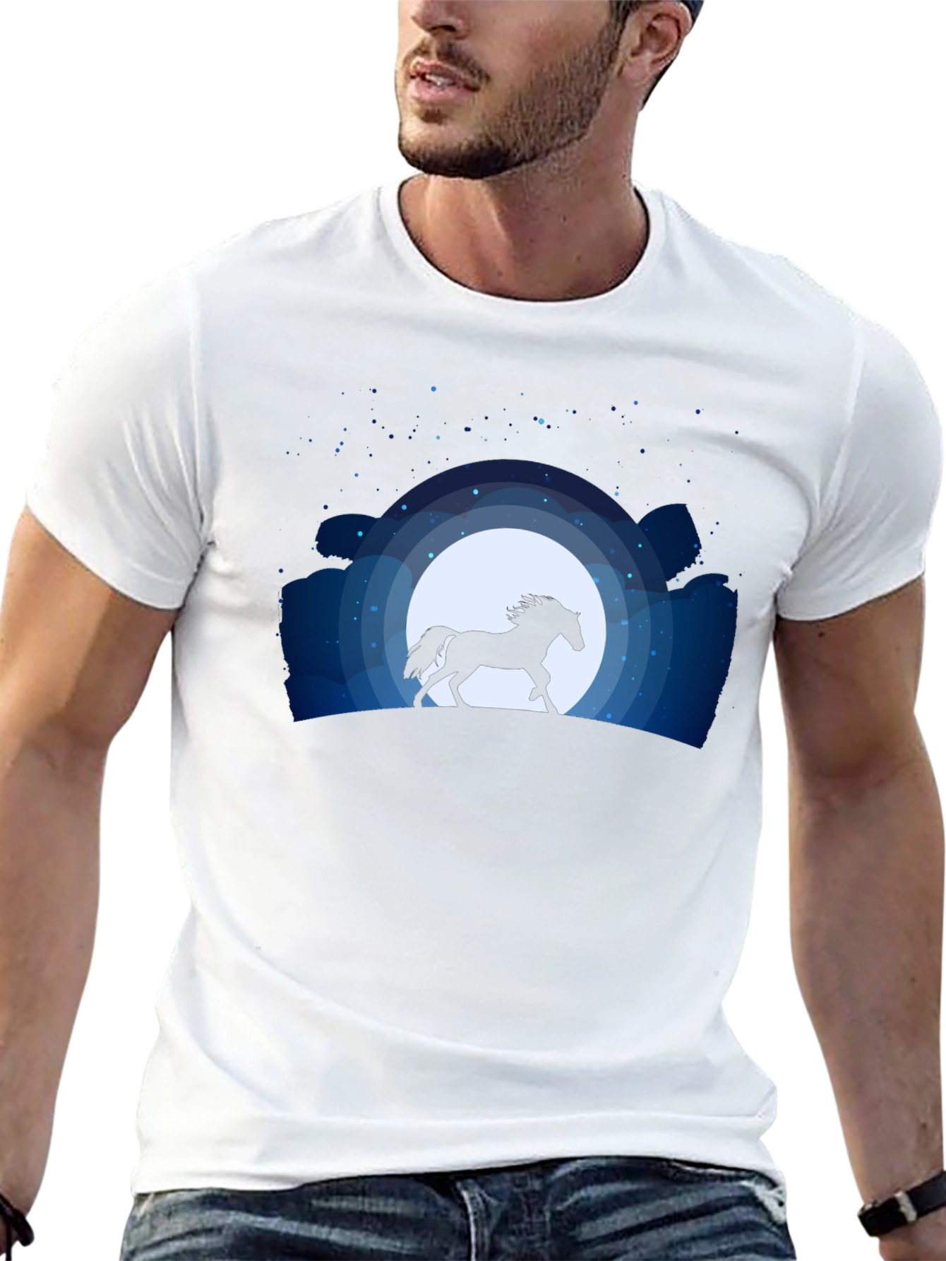Midnight Run Graphic Tee - Horse Silhouette
