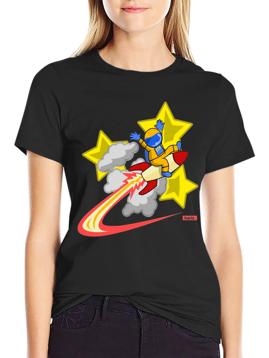 Astronaut Rocket Ride Graphic Tee