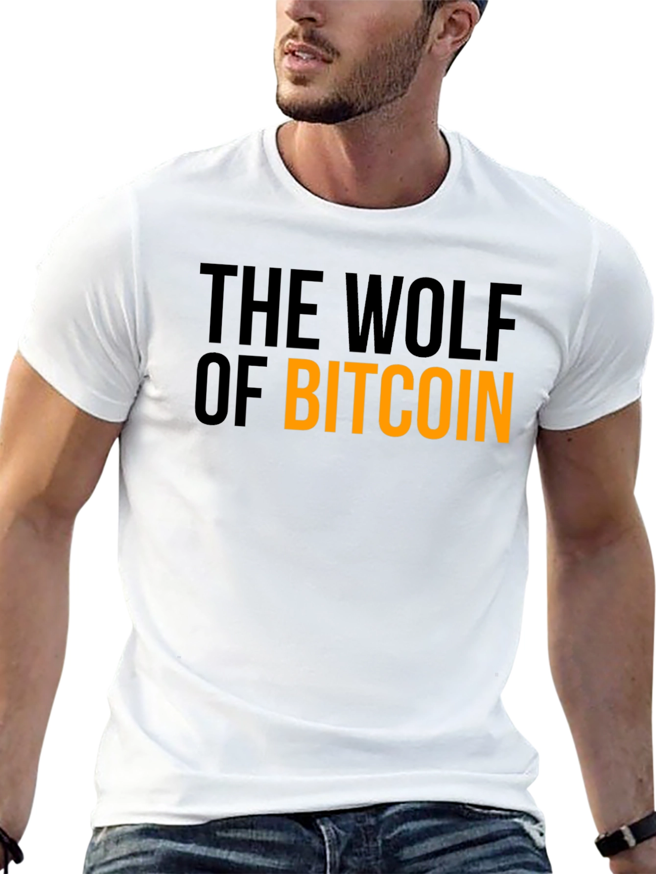 The Wolf of Bitcoin Black T-Shirt