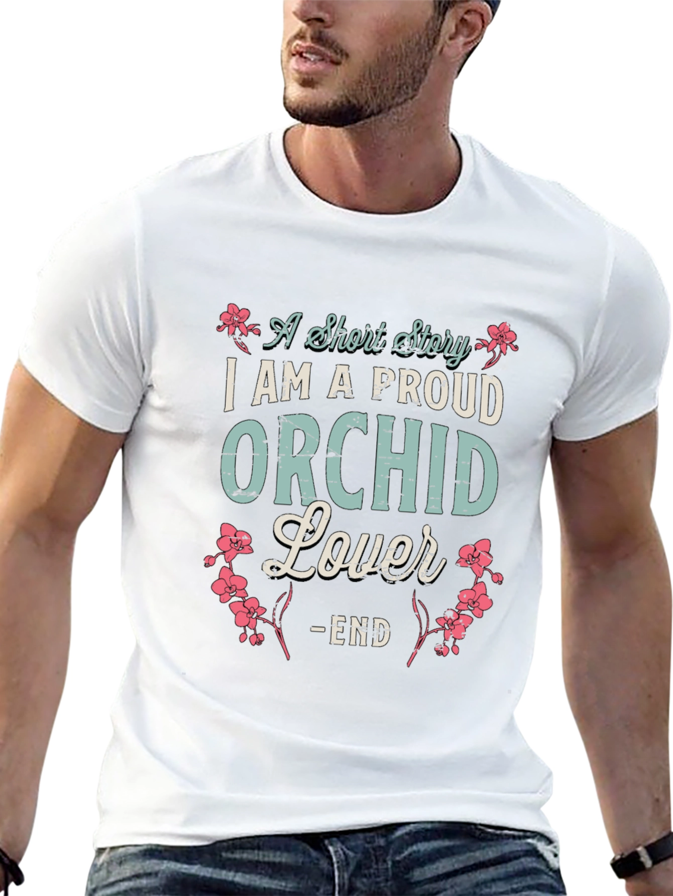 Proud Orchid Lover T-Shirt - Floral Design