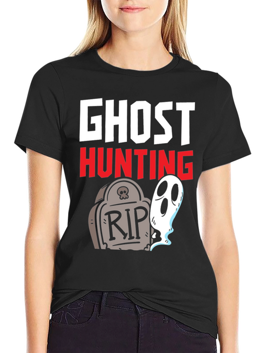 Ghost Hunting Graphic Tee - Halloween Fun