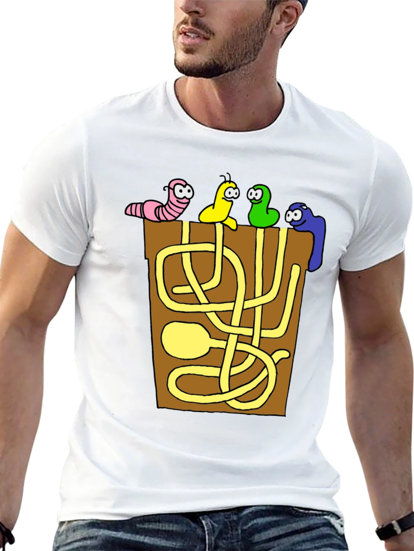 Funny Worm Maze T-Shirt