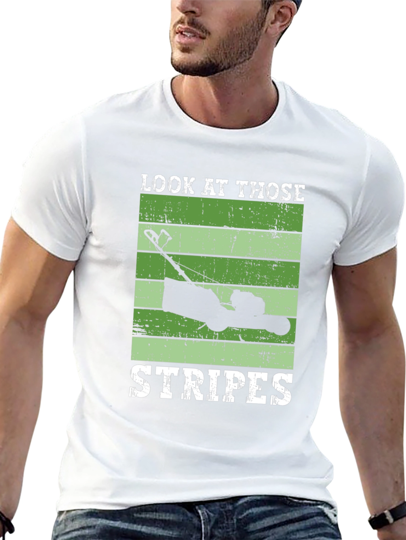 Look At Those Stripes Lawn Mower T-Shirt