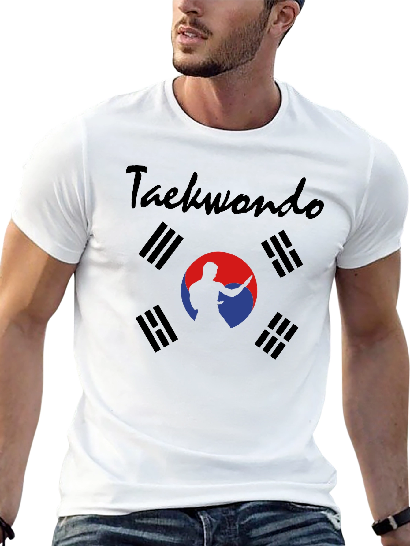 Taekwondo T-Shirt: South Korea Flag Martial Arts Tee