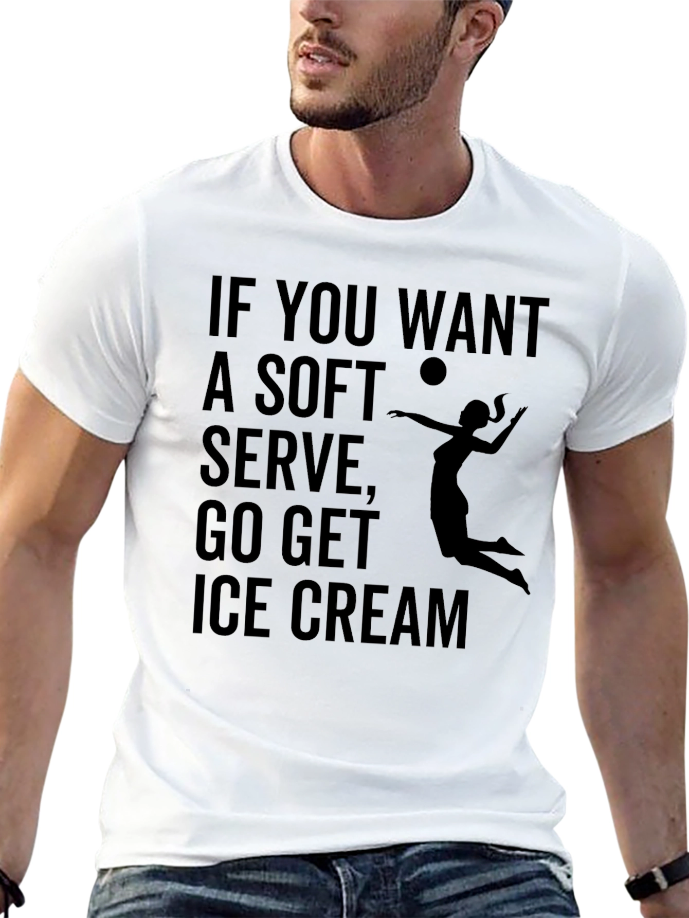 Volleyball T-Shirt: Soft Serve Ice Cream