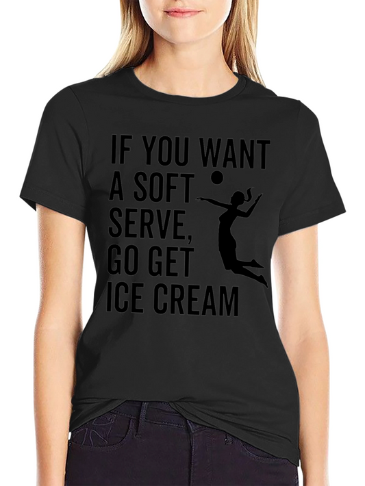 Volleyball T-Shirt: Soft Serve Ice Cream