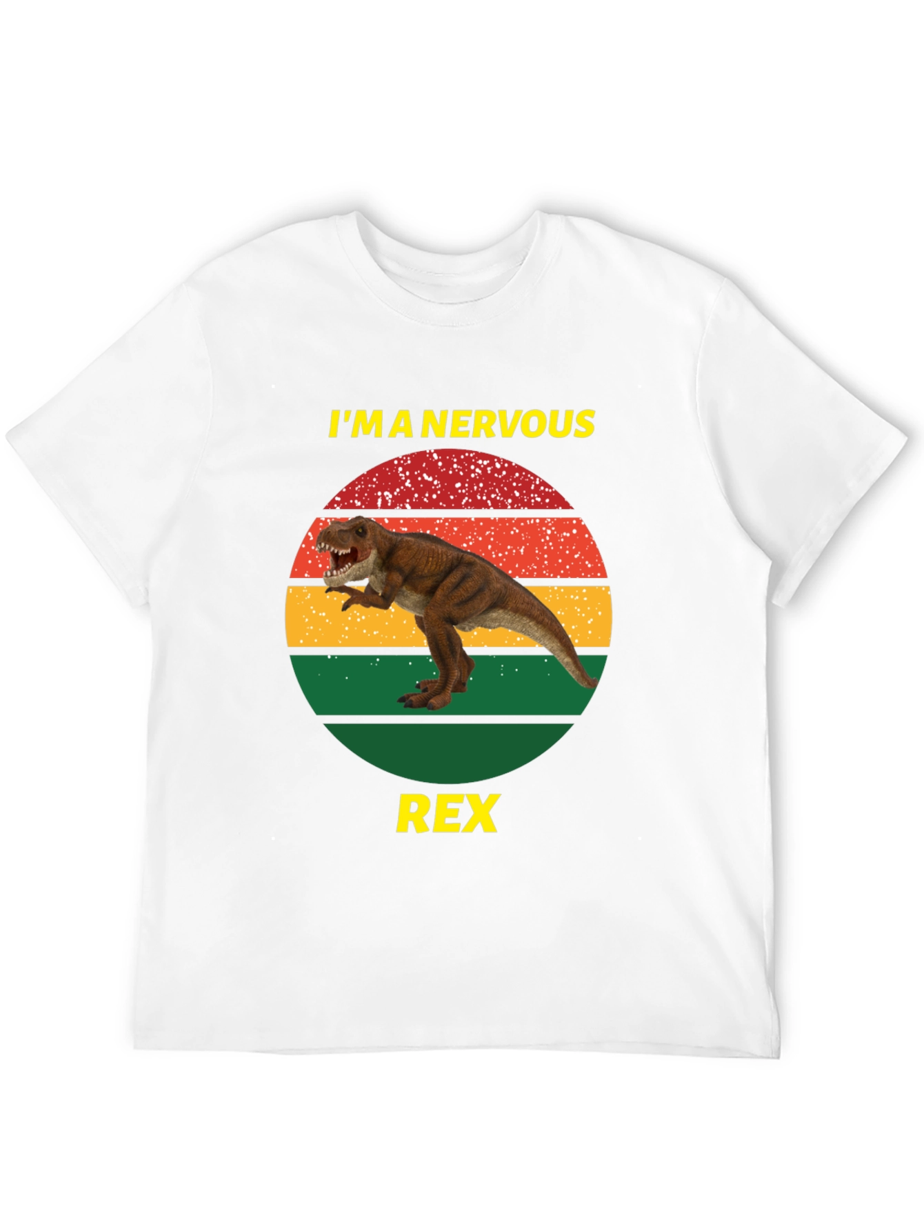Nervous Rex T-Shirt - Funny Dinosaur Tee