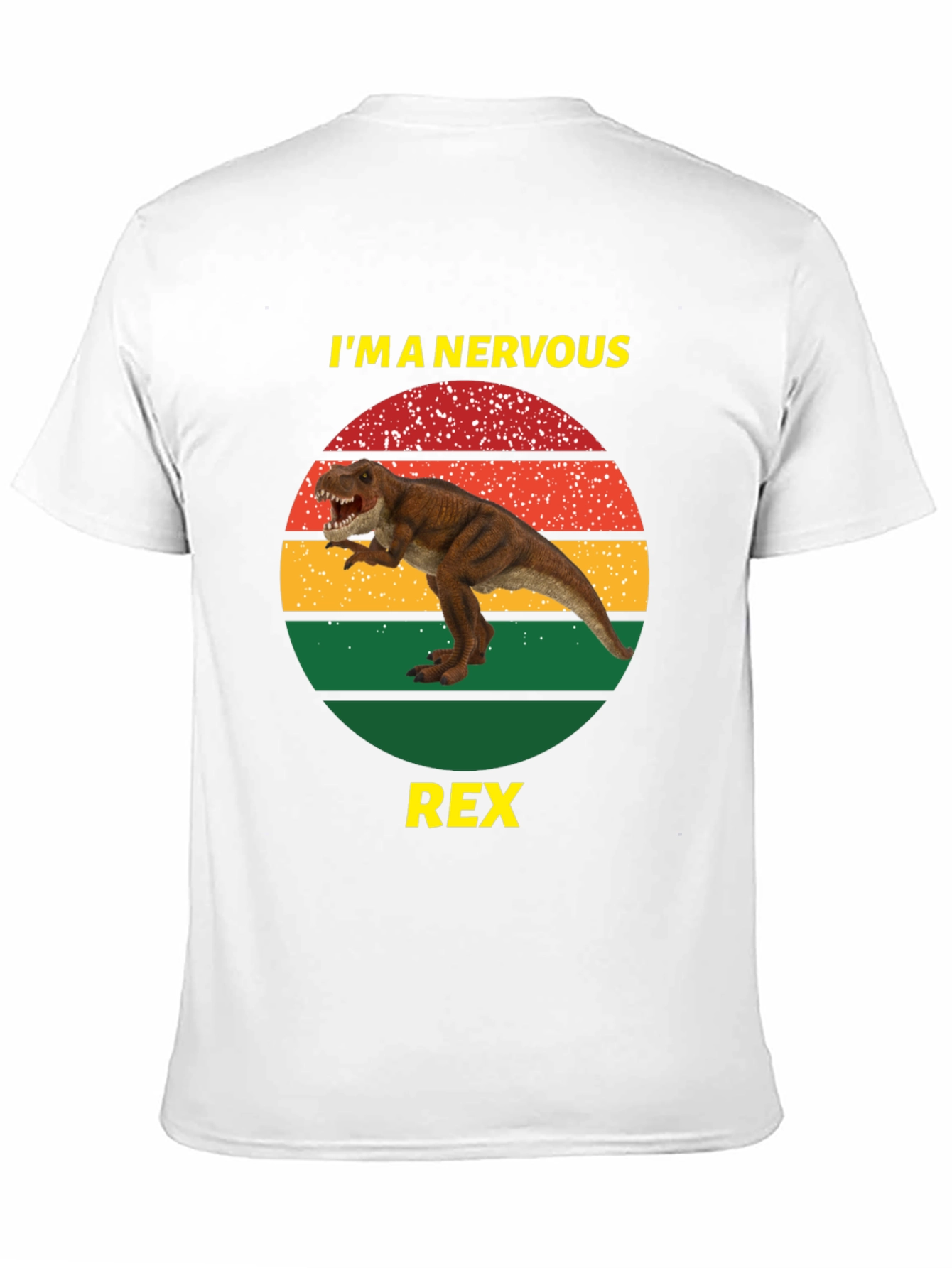 Nervous Rex T-Shirt - Funny Dinosaur Tee