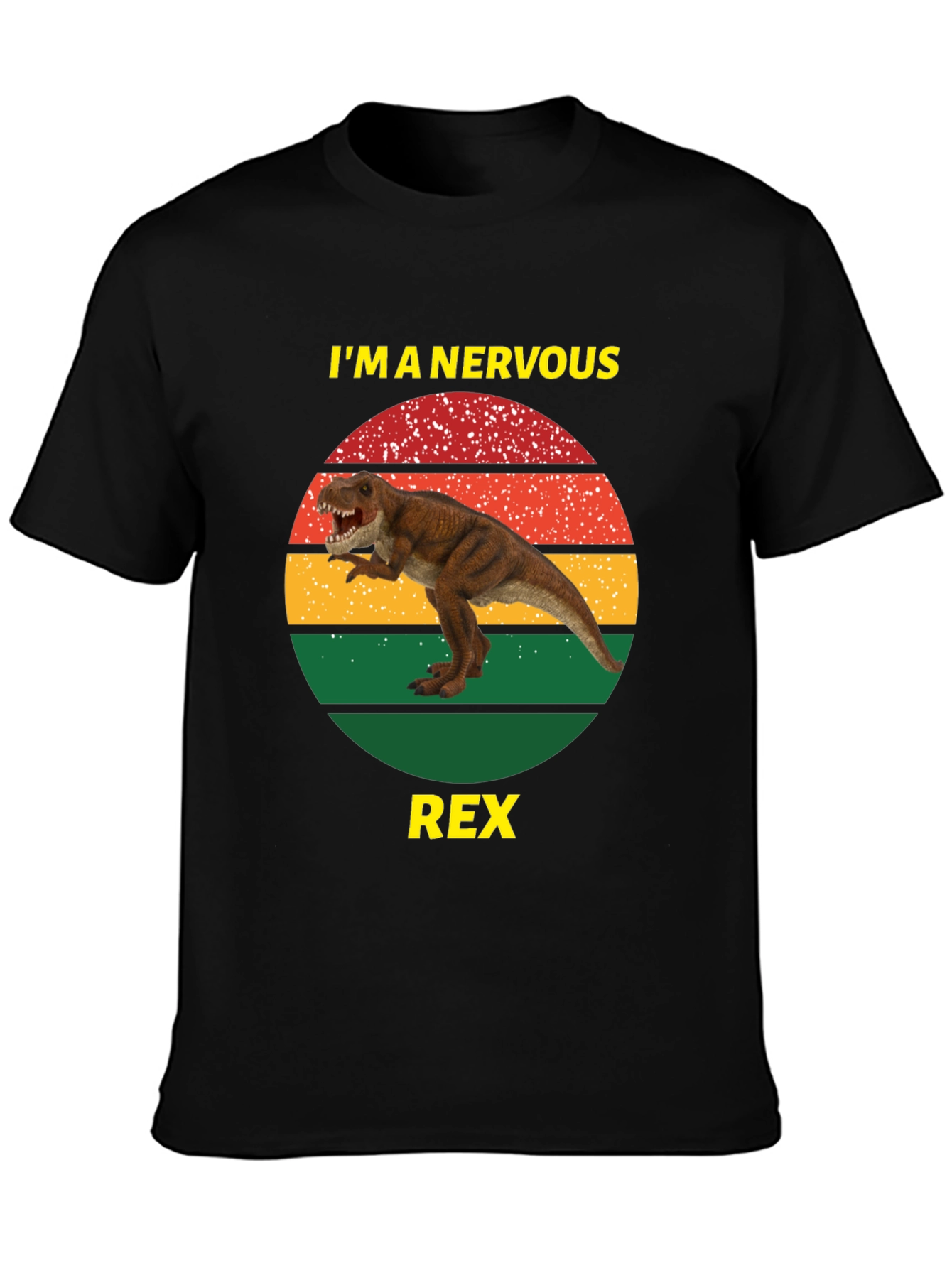 Nervous Rex T-Shirt - Funny Dinosaur Tee