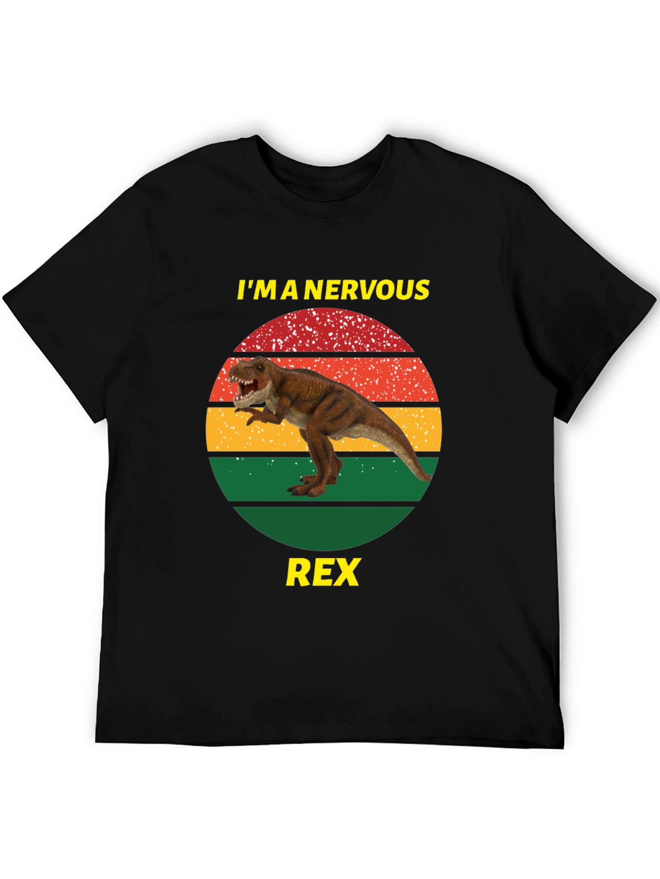 Nervous Rex T-Shirt - Funny Dinosaur Tee