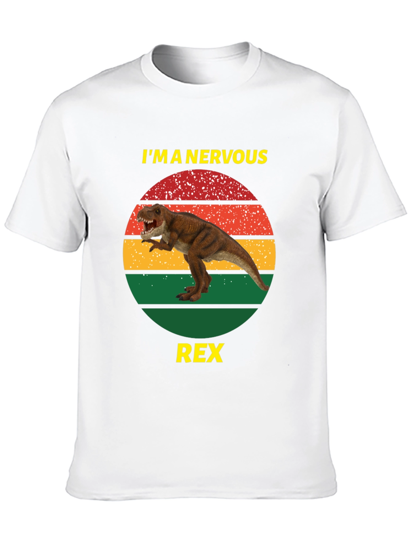 Nervous Rex T-Shirt - Funny Dinosaur Tee