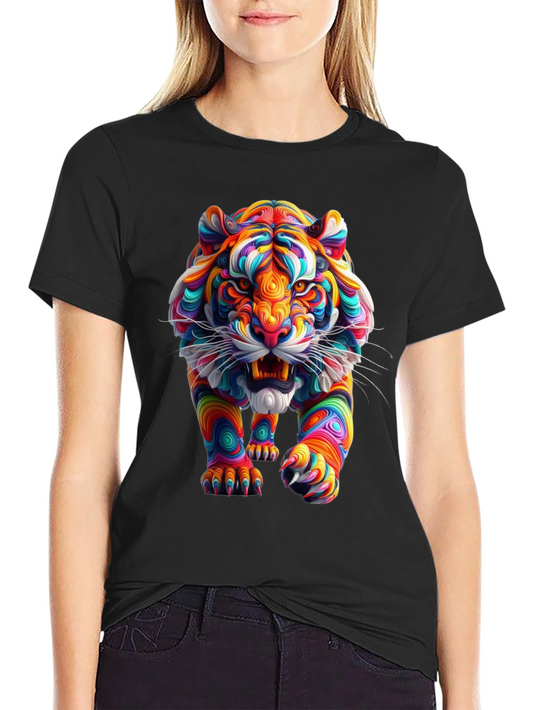Vibrant Tiger Graphic Tee - Bold Style
