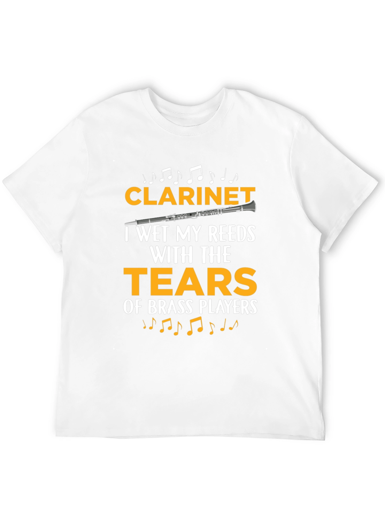 Funny Clarinet Player T-Shirt - Wet My Reeds