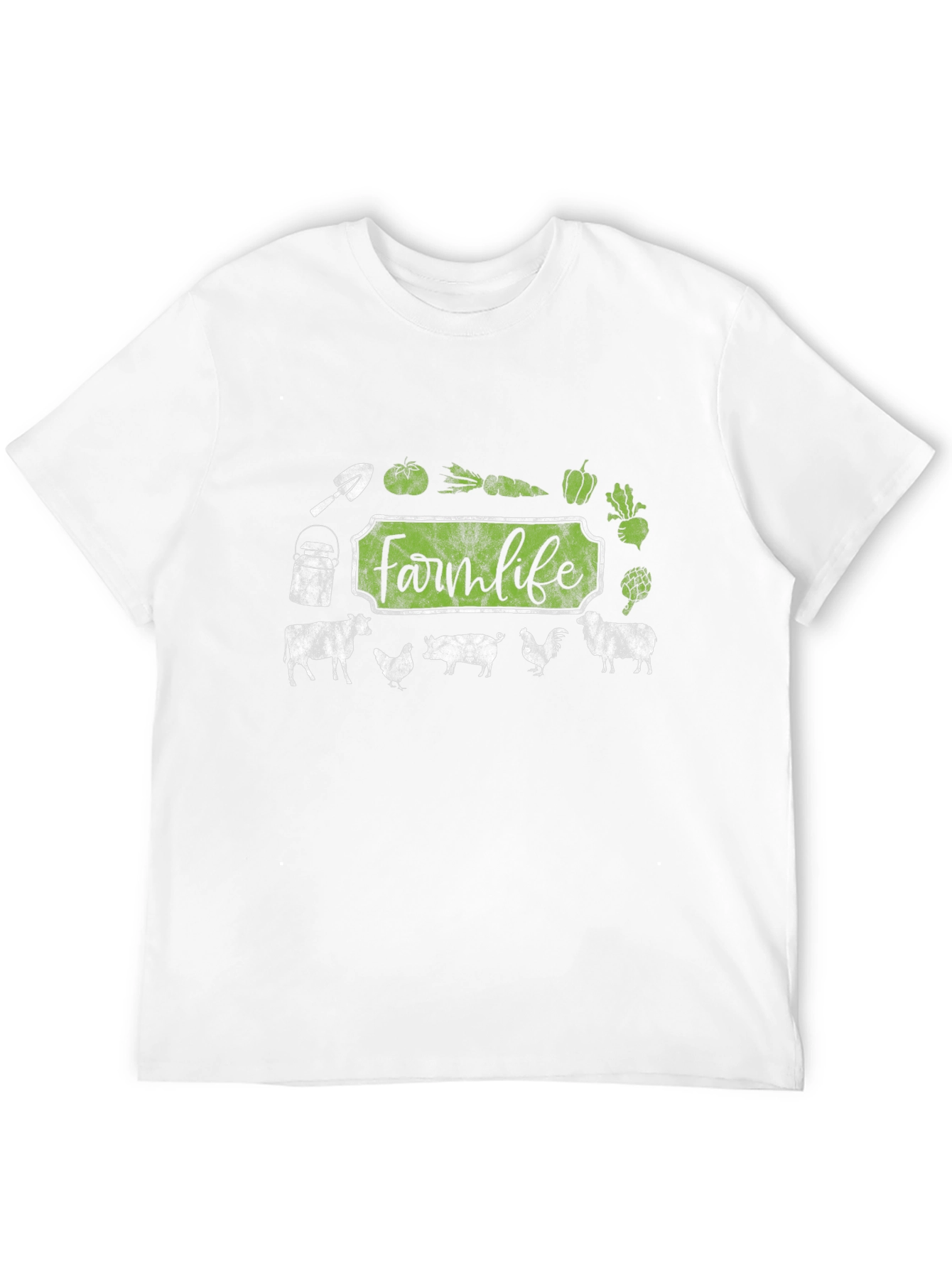 Farm Life Graphic Tee - Black Cotton T-Shirt