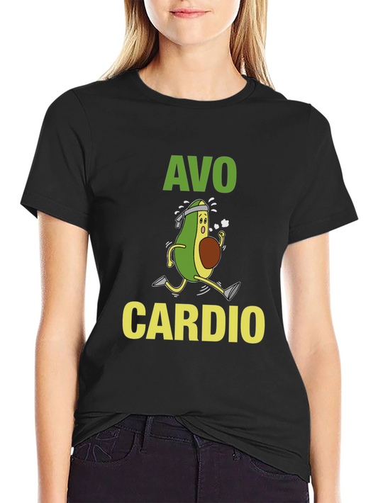 Avo Cardio T-Shirt: Running Avocado Graphic Tee