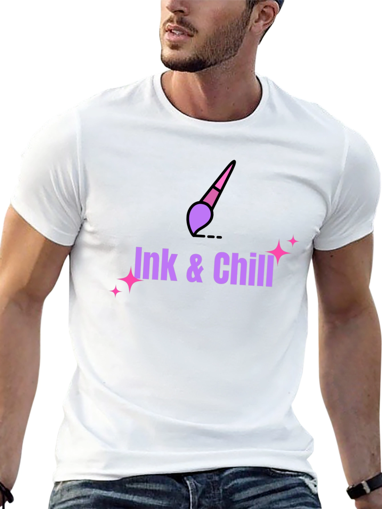 Ink & Chill Black Graphic Tee