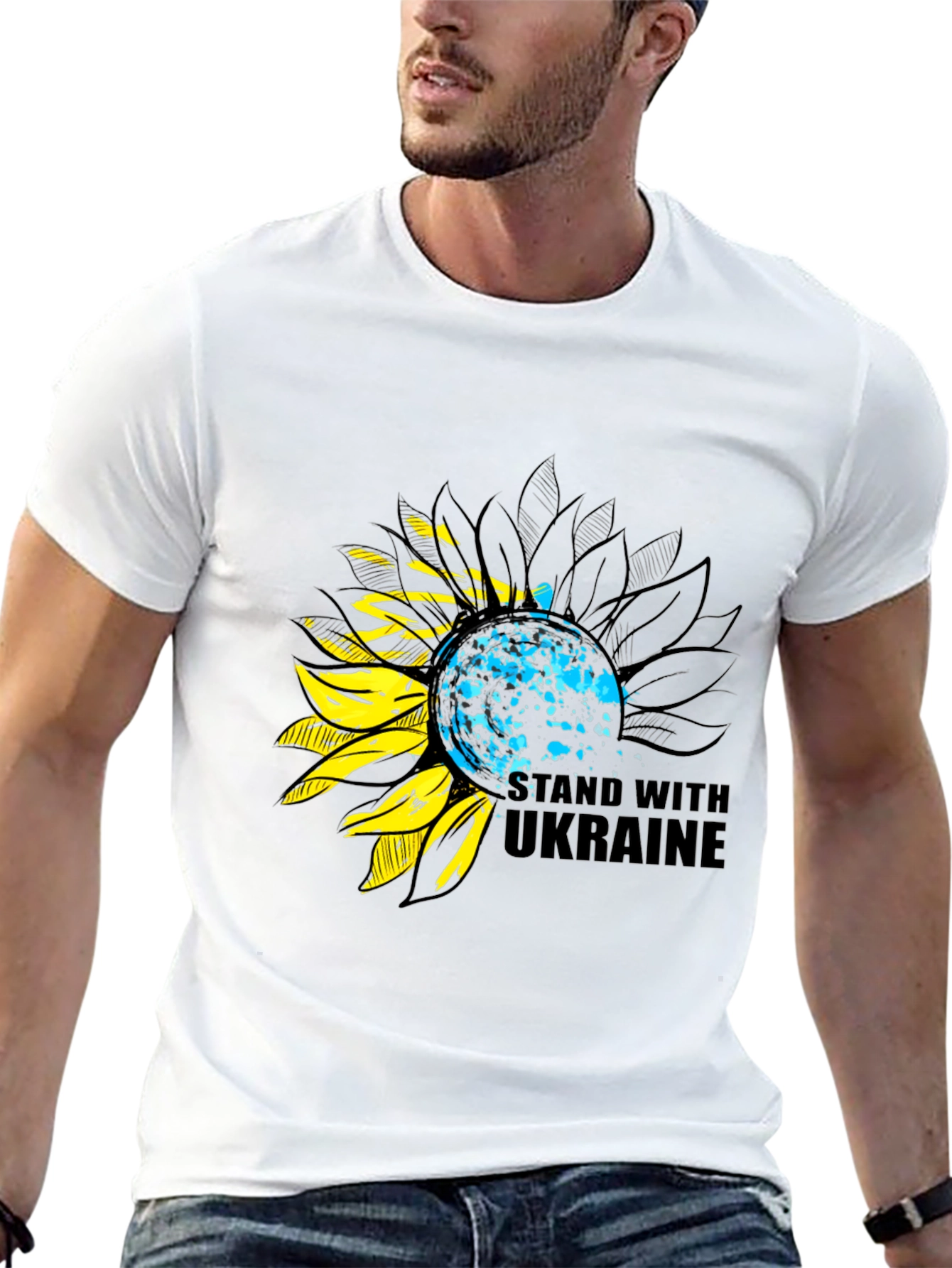 Ukraine Sunflower Support T-Shirt