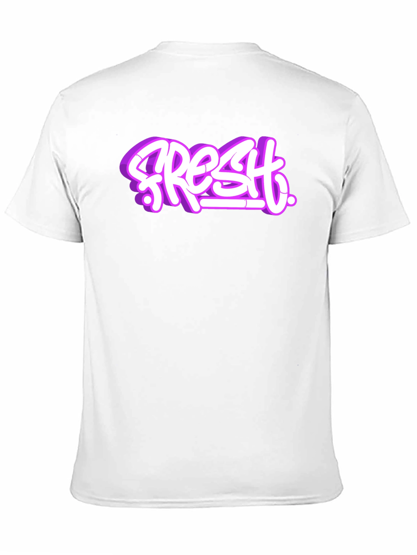 Fresh Graffiti Style Graphic T-Shirt - Black