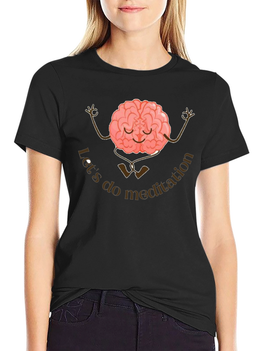 Meditation Brain Graphic T-Shirt
