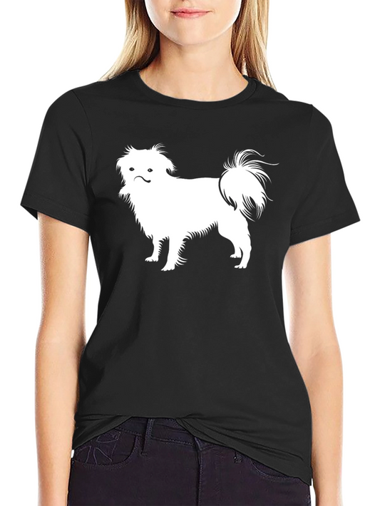 Pekingese Dog Graphic Tee - Black Cotton T-Shirt