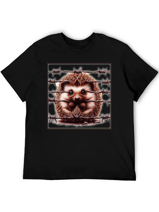 Hedgehog Barbed Wire Graphic Tee