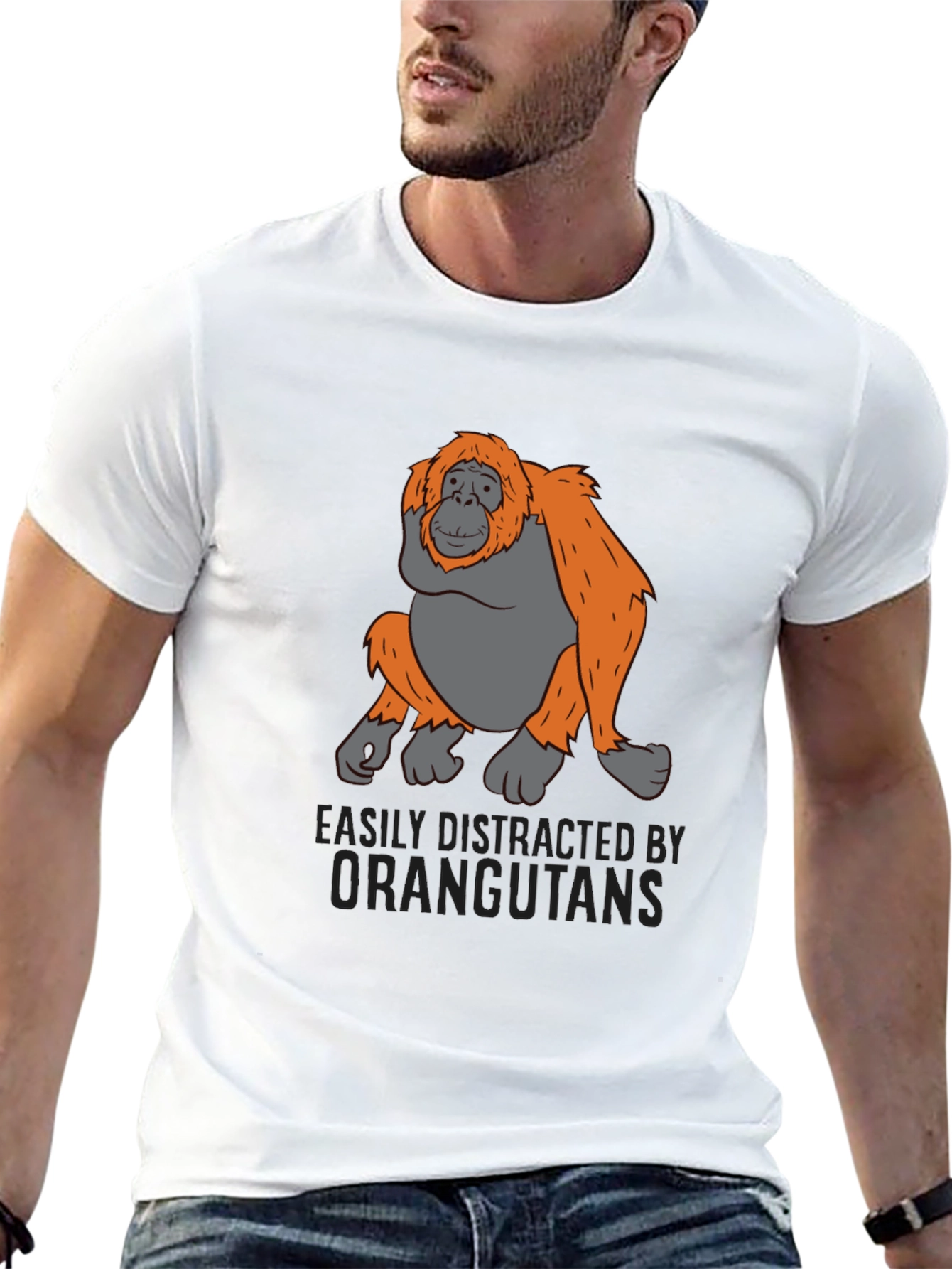 Easily Distracted Orangutan Tee