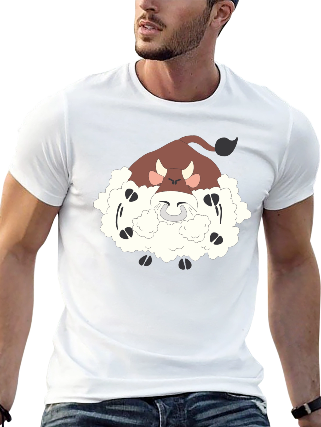 Funny Bouffalant Cartoon T-Shirt