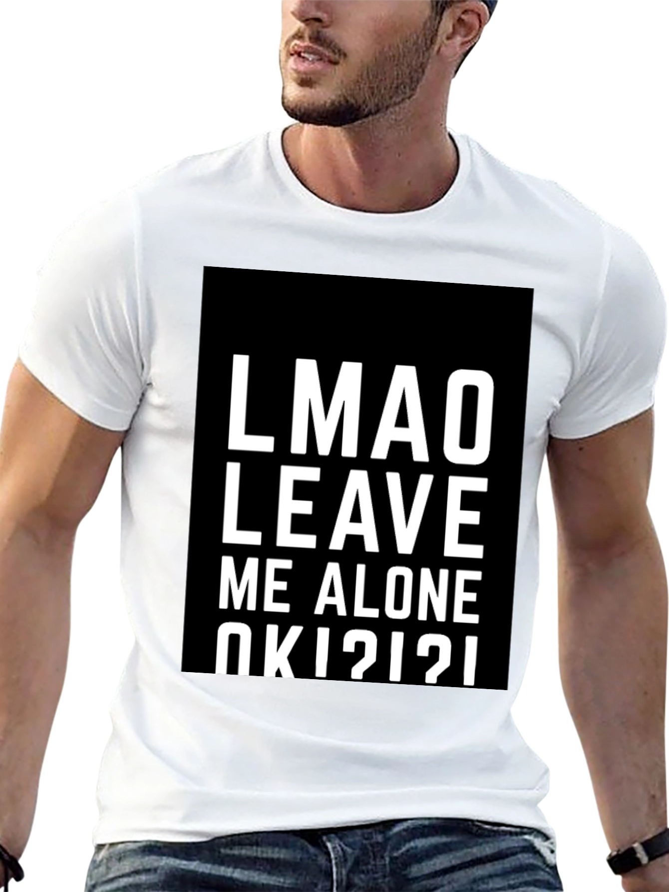 LMAO Leave Me Alone T-Shirt - Black Graphic Tee