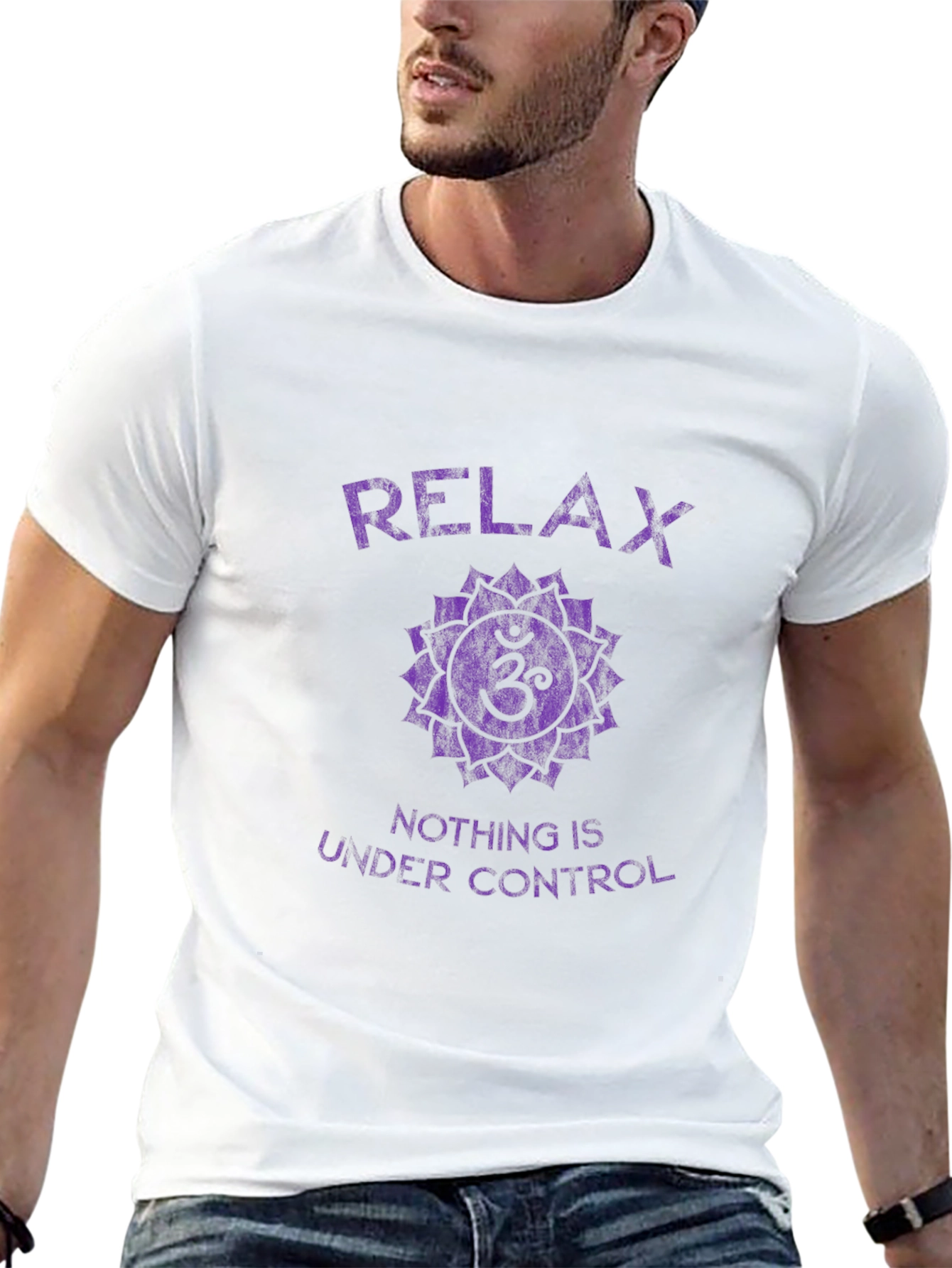 Relax Om Mandala Graphic T-Shirt