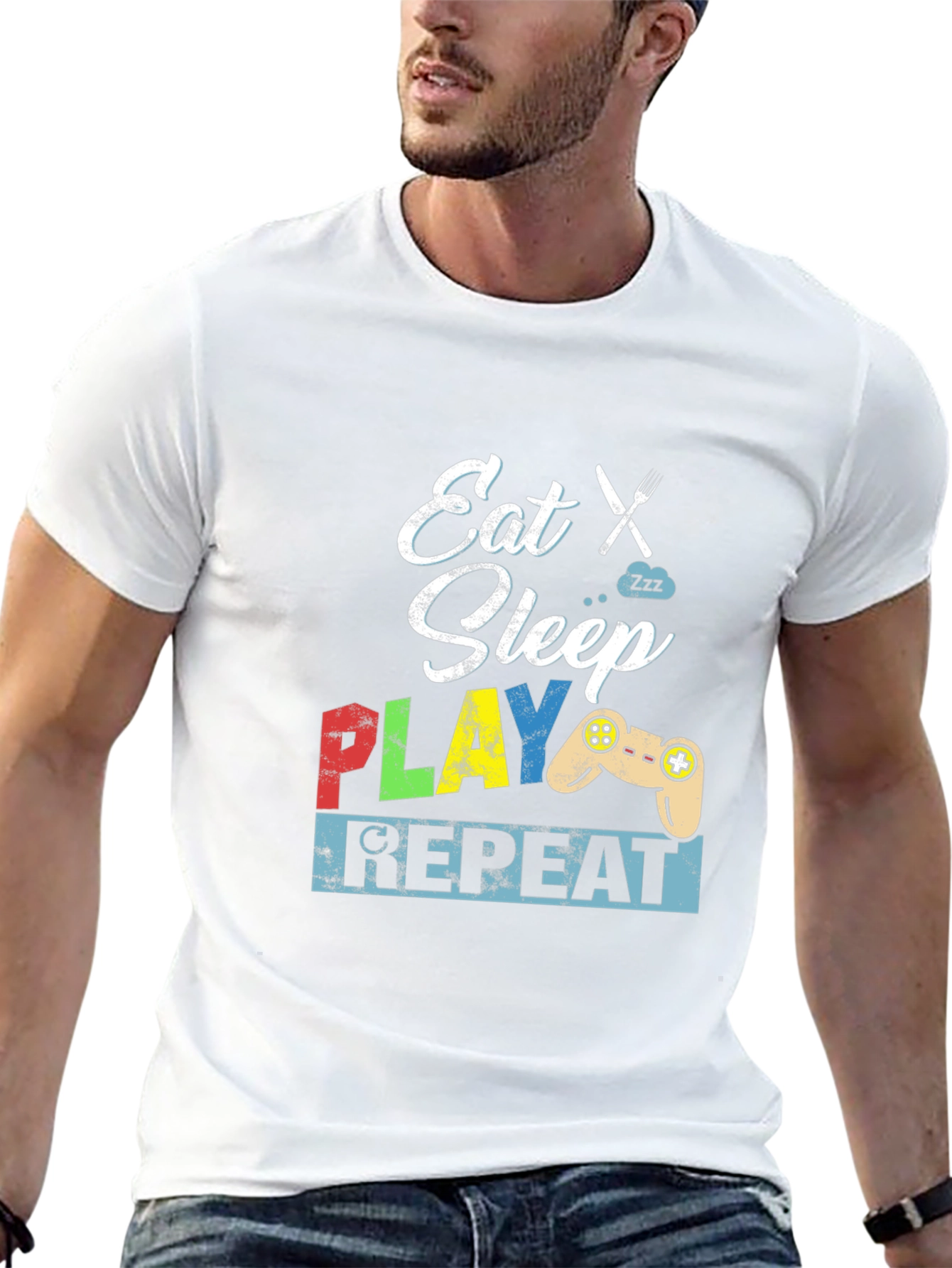 Eat Sleep Play Repeat Gamer T-Shirt