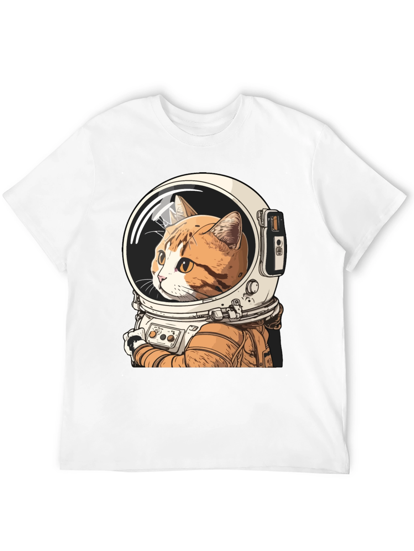 Cat Astronaut Graphic T-Shirt