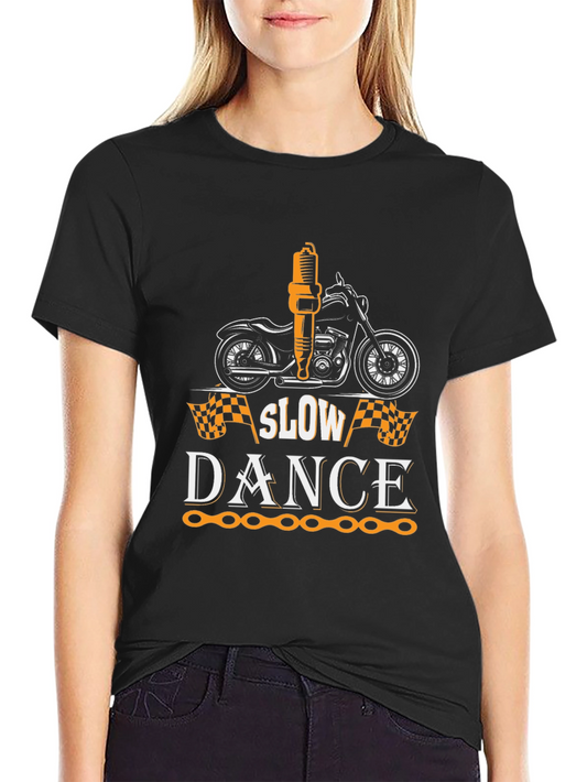 Slow Dance Motorcycle T-Shirt - Black