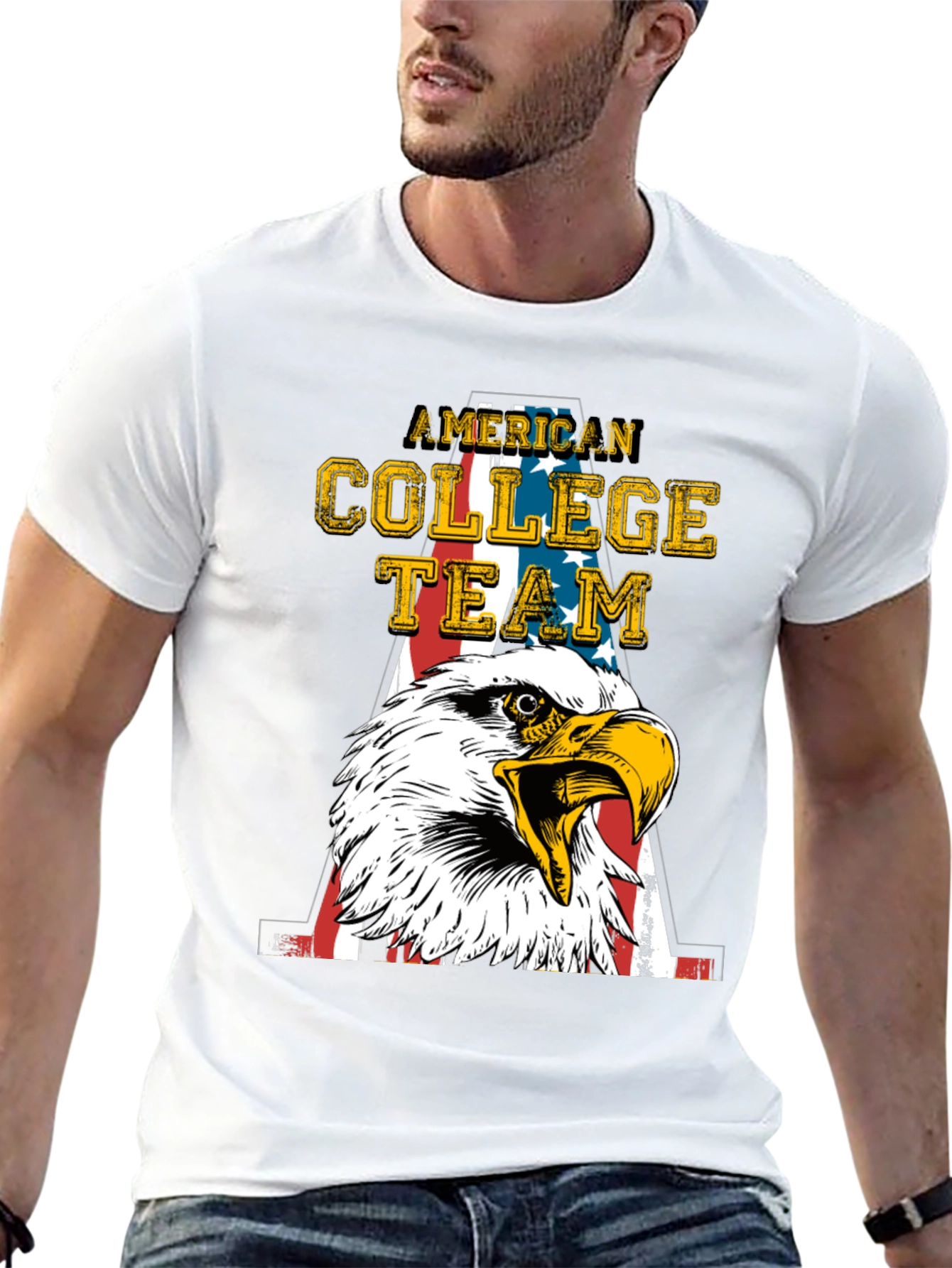 American College Team Eagle Graphic T-Shirt