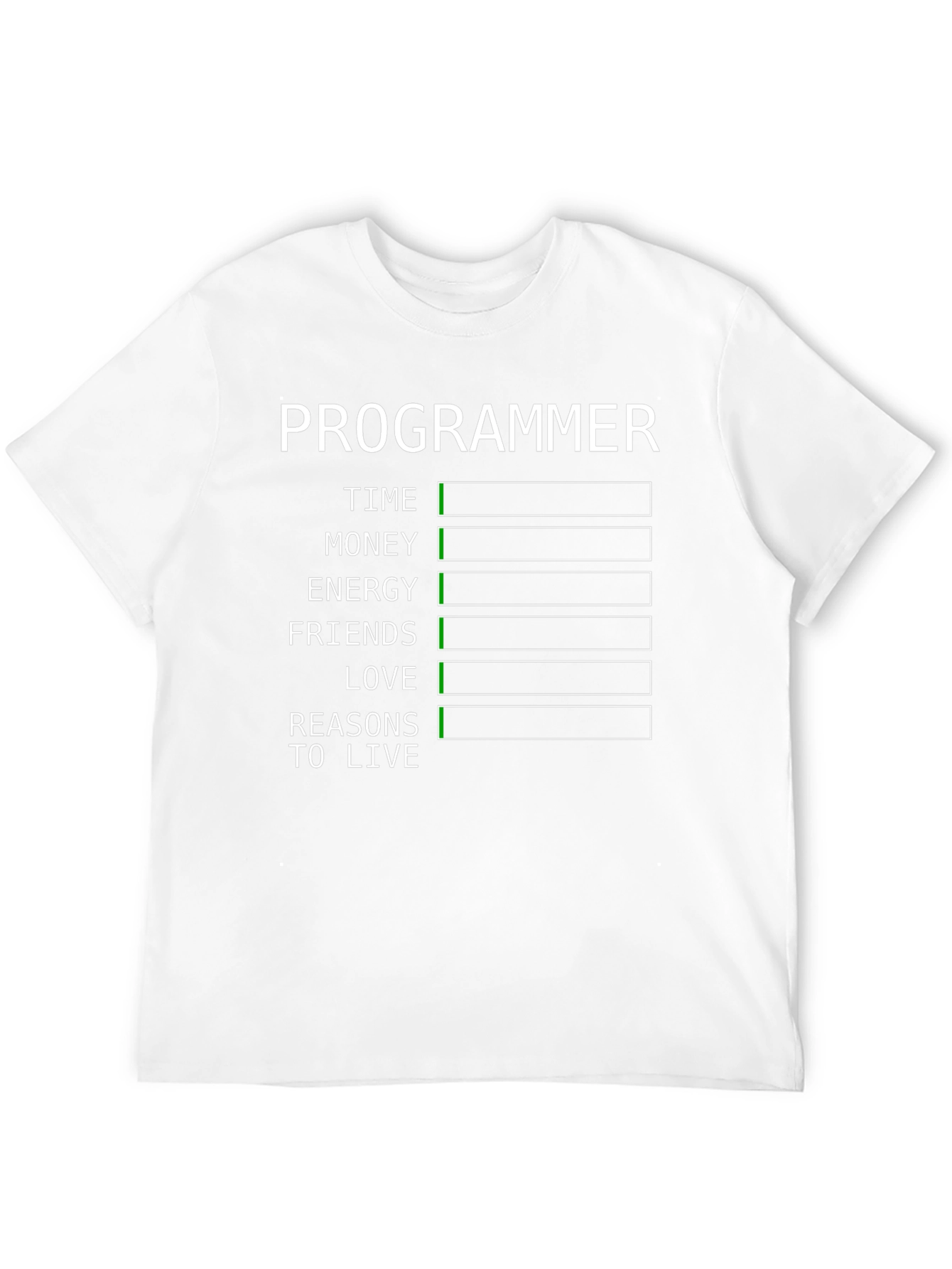 Programmer Humor T-Shirt - Low Battery Life