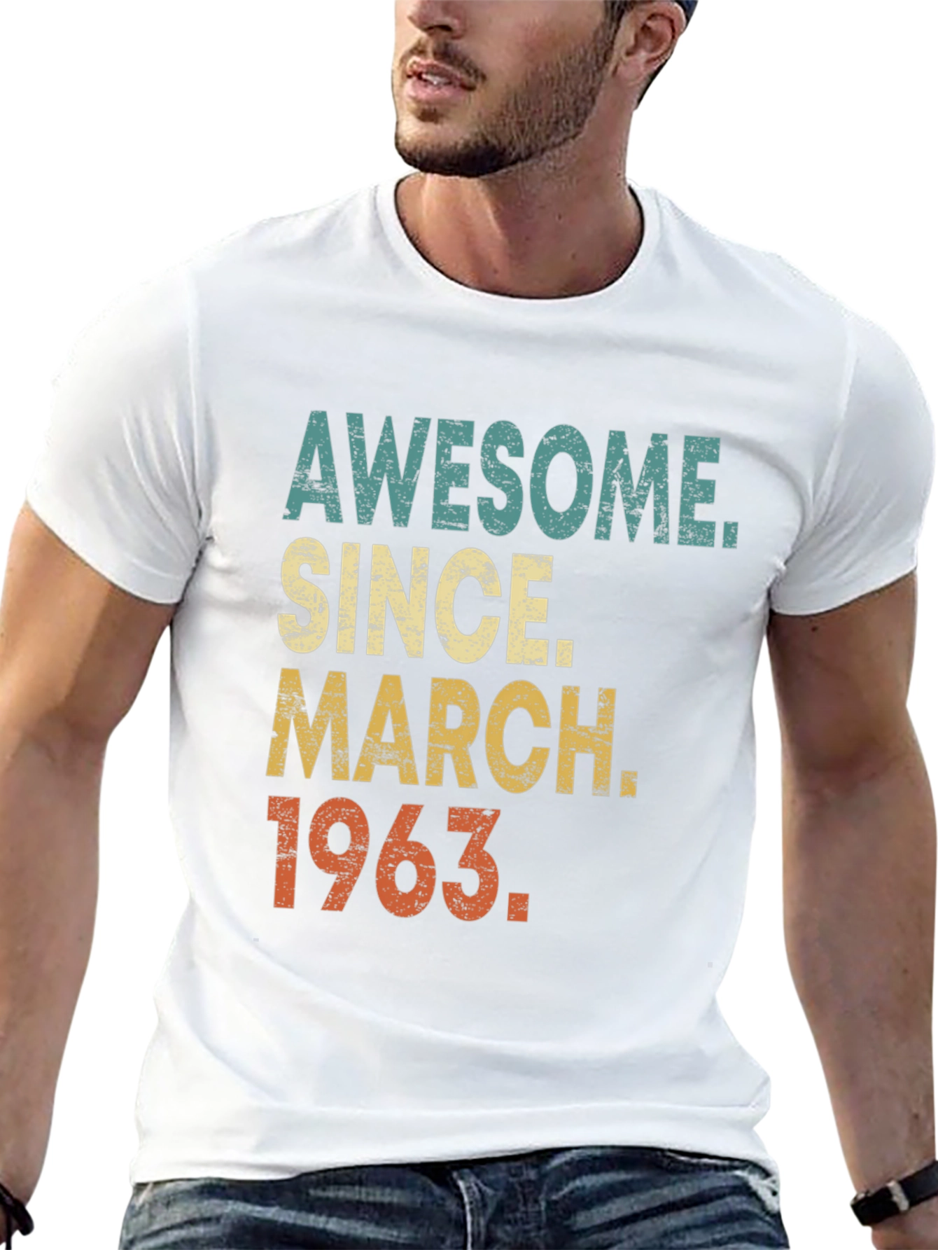 Awesome Since March 1963 Black Graphic Tee
