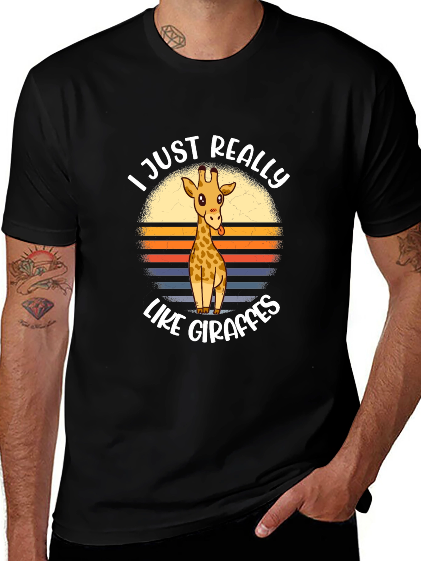 Funny Giraffe Lover Graphic Tee