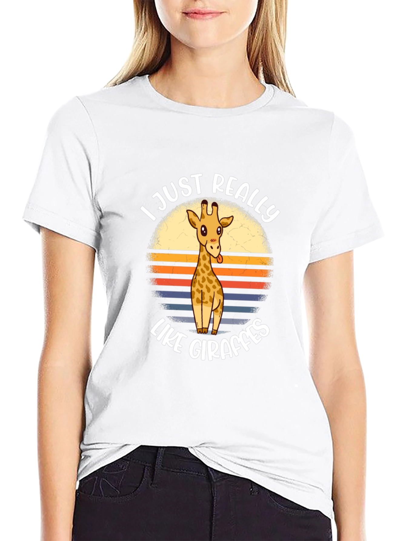 Funny Giraffe Lover Graphic Tee