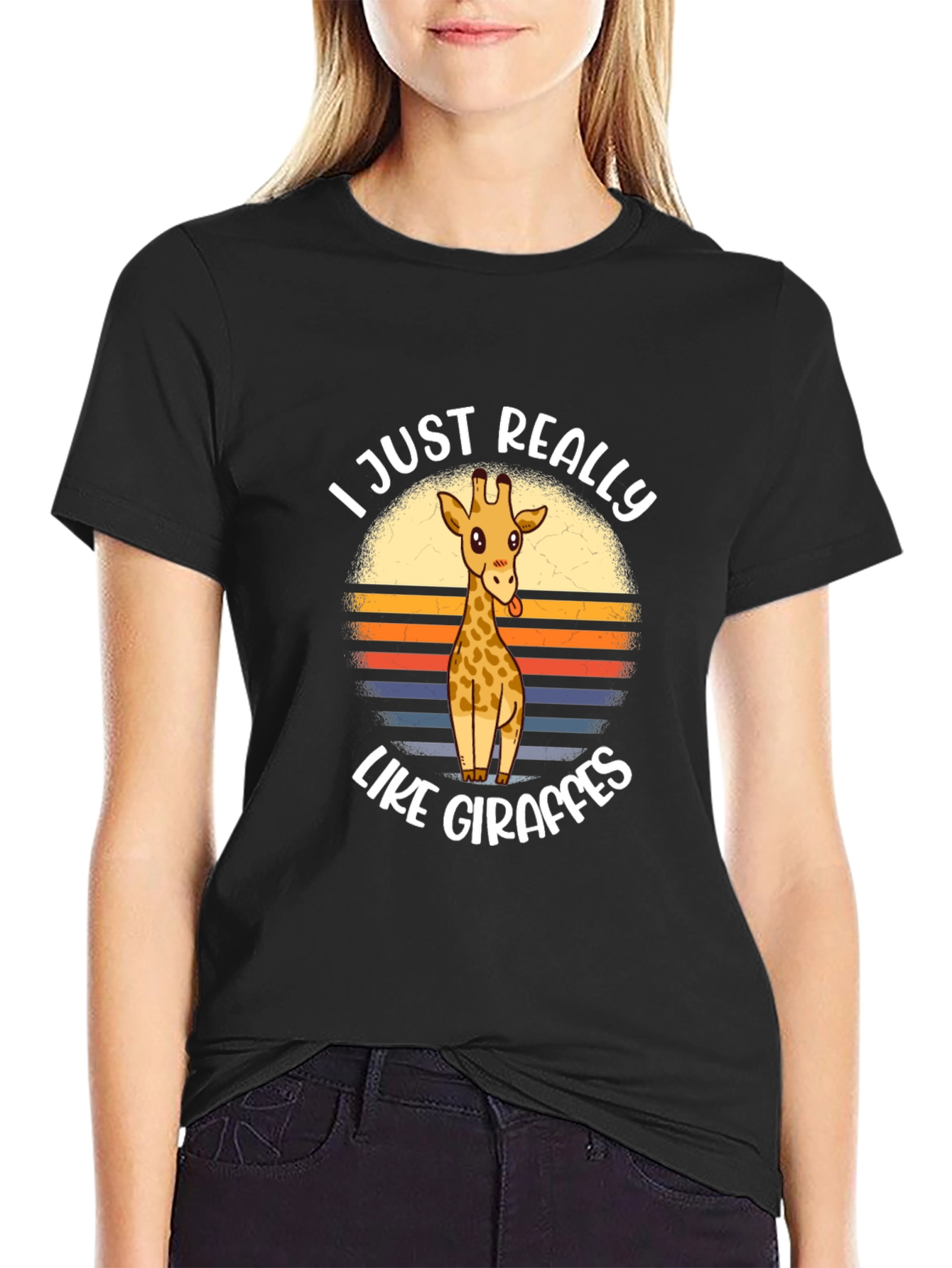 Funny Giraffe Lover Graphic Tee