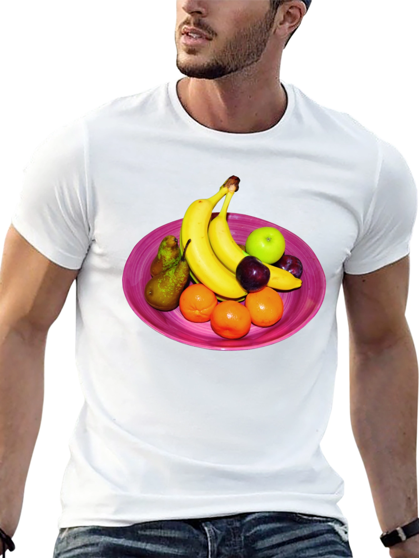 Fruit Bowl Graphic Tee - Fresh & Fun Design