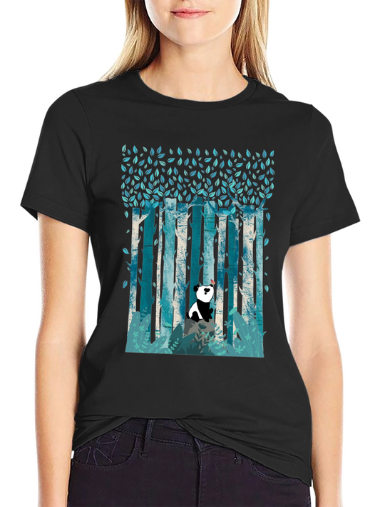 Panda Forest Graphic T-Shirt