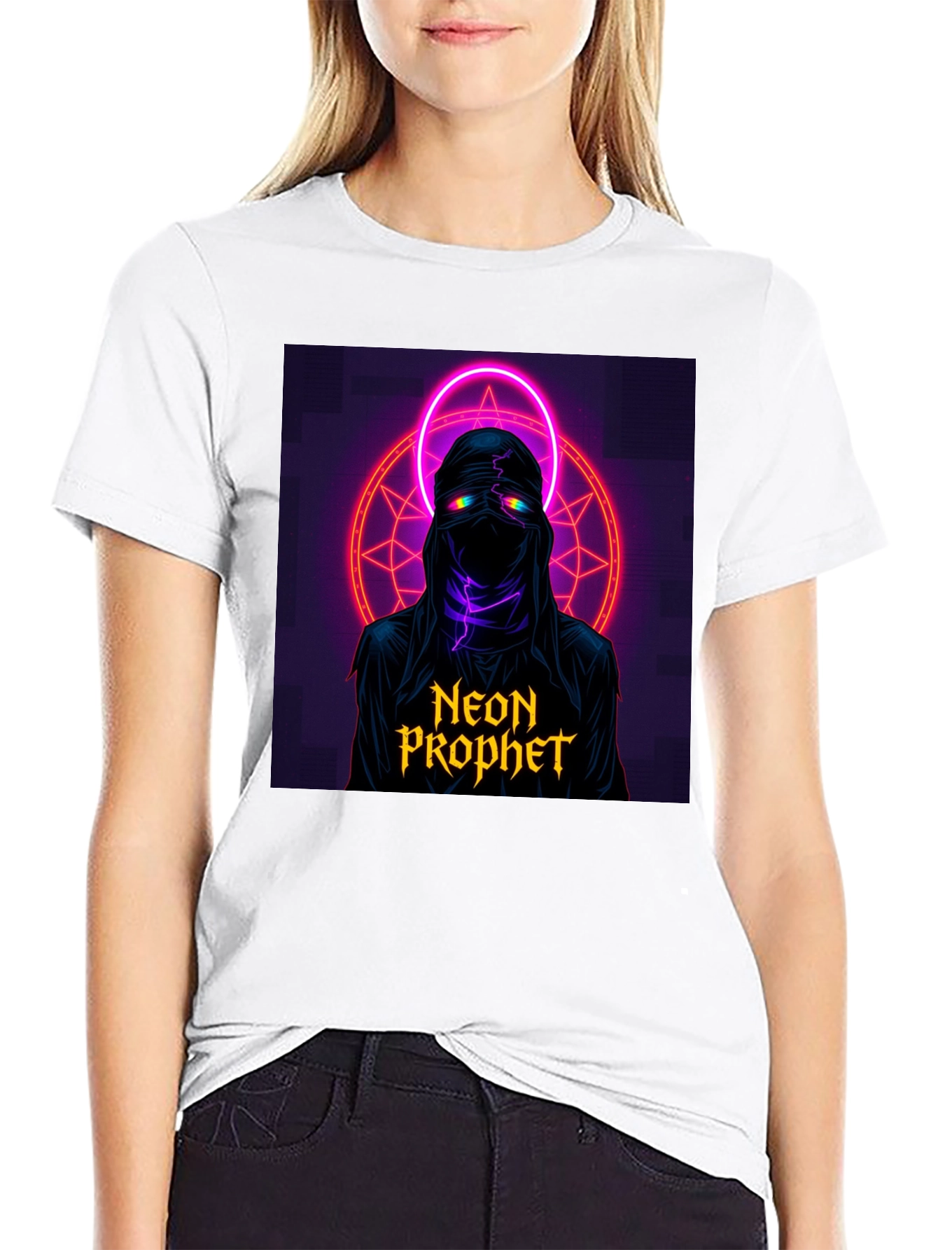 Neon Prophet Graphic Black T-Shirt