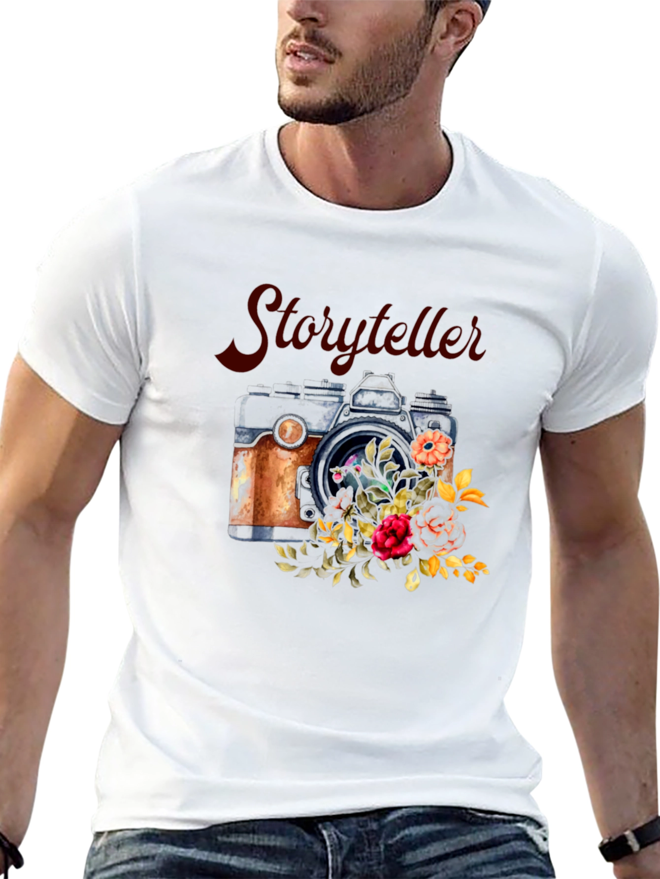 Storyteller Camera Floral T-Shirt