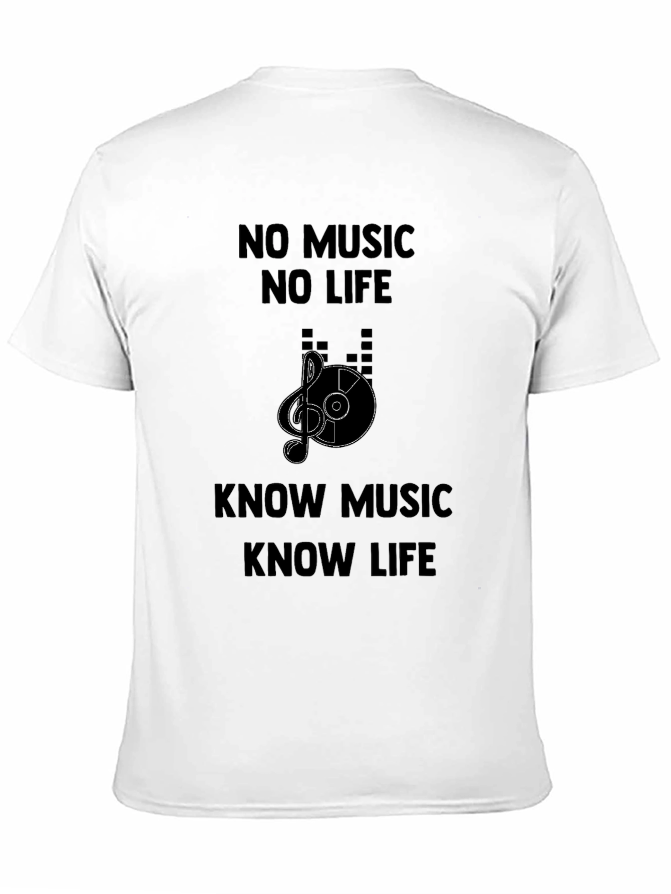 Music Lover Graphic T-Shirt - No Music No Life