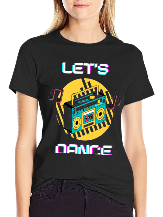 Lets Dance Retro Boombox T-Shirt