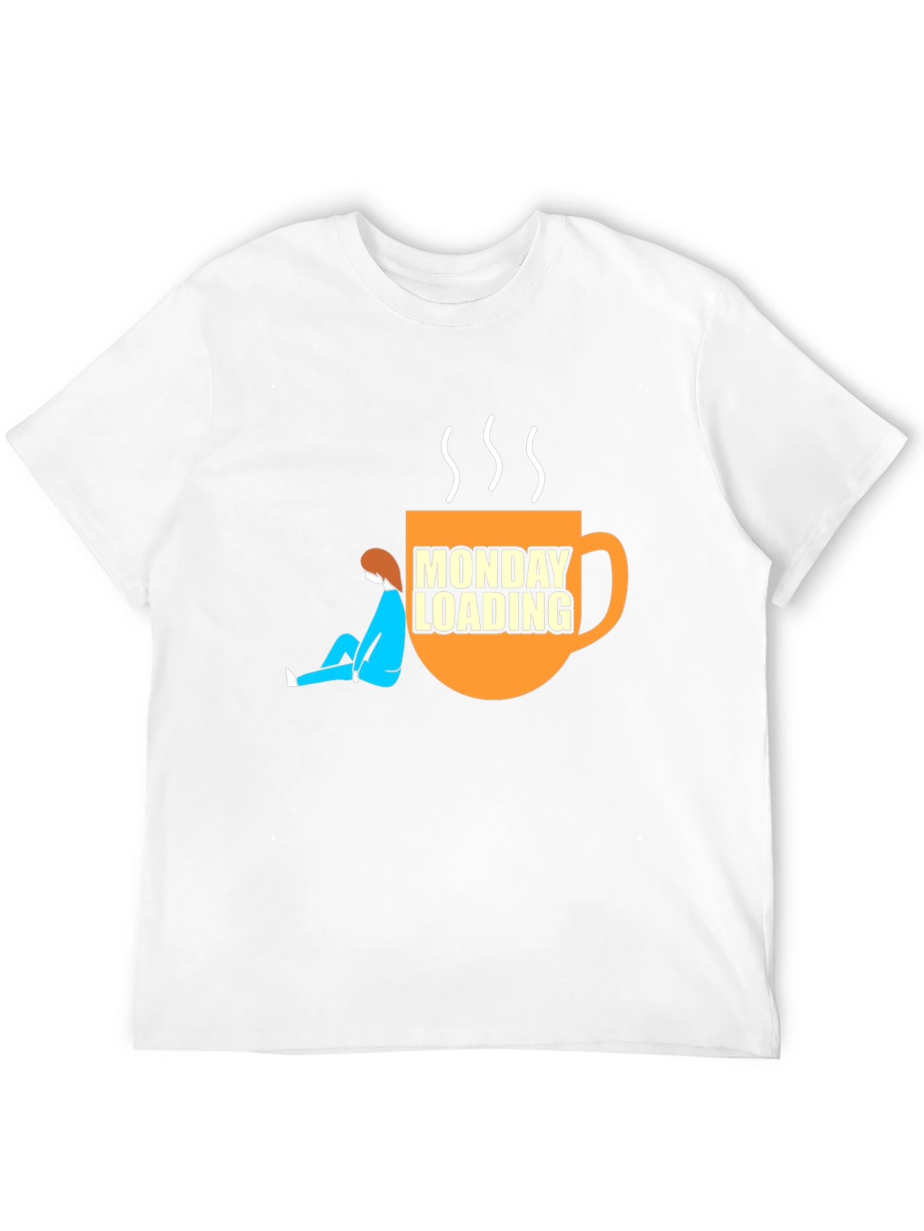 Monday Loading Graphic T-Shirt Coffee Lover Tee