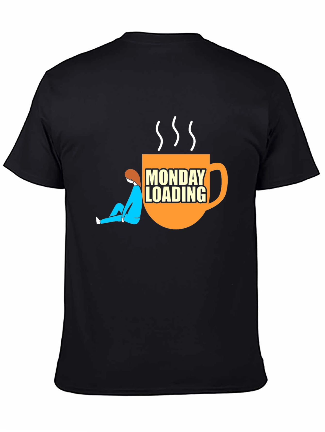 Monday Loading Graphic T-Shirt Coffee Lover Tee