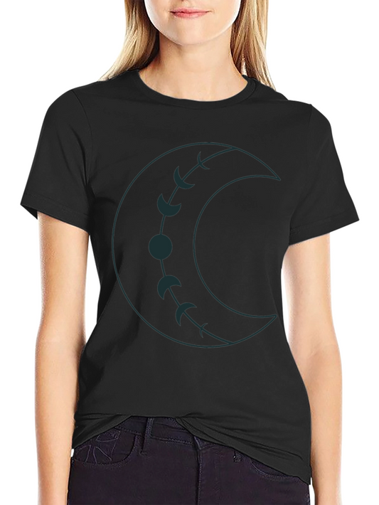 Crescent Moon Phases Graphic Tee - Unisex