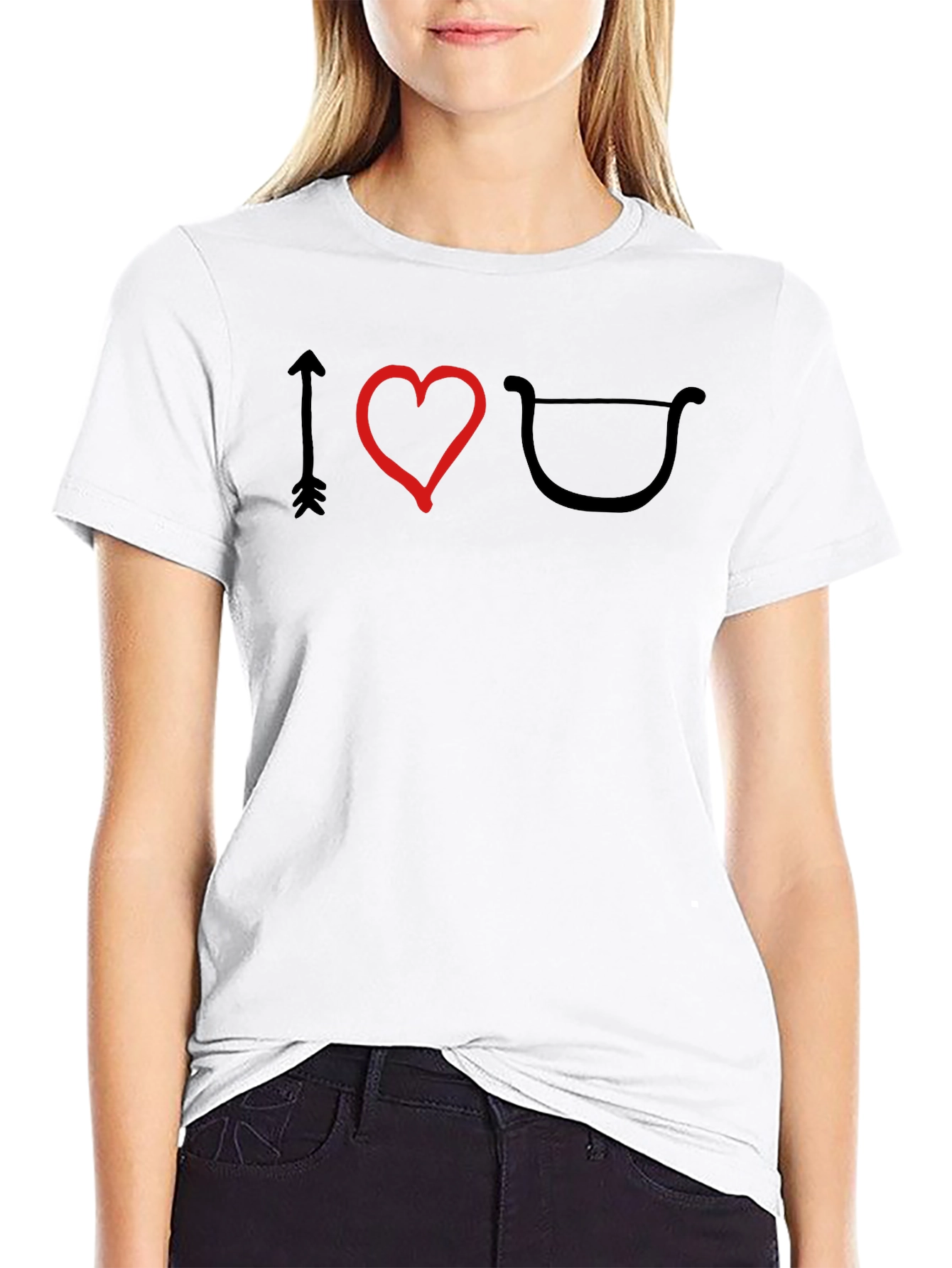 I Heart Archery T-Shirt - Black
