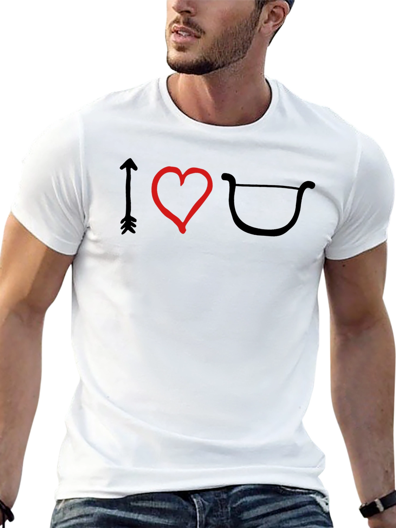 I Heart Archery T-Shirt - Black