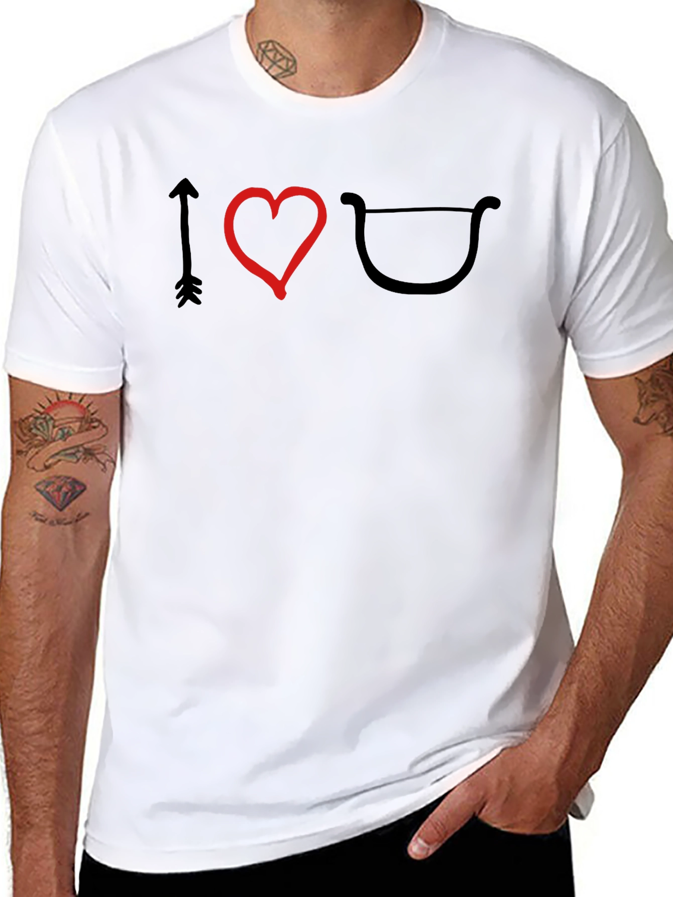 I Heart Archery T-Shirt - Black